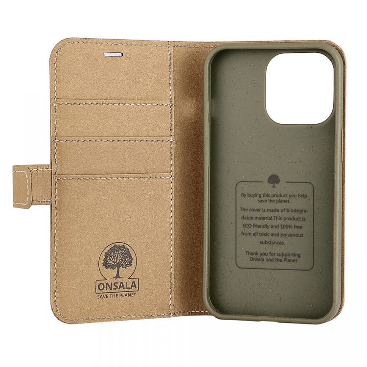 Onsala ECO Wallet iPhone 13 Pro Sand Onsala ECO Wallet iPhone 13 Pro Sand