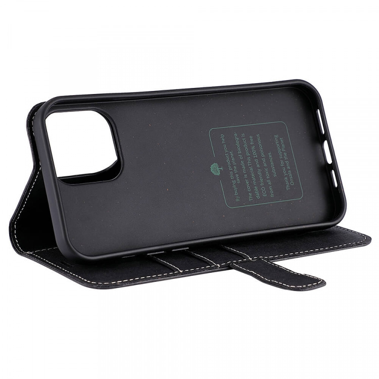Onsala ECO Wallet iPhone 13 Pro Max Sort Onsala ECO Wallet iPhone 13 Pro Max Sort