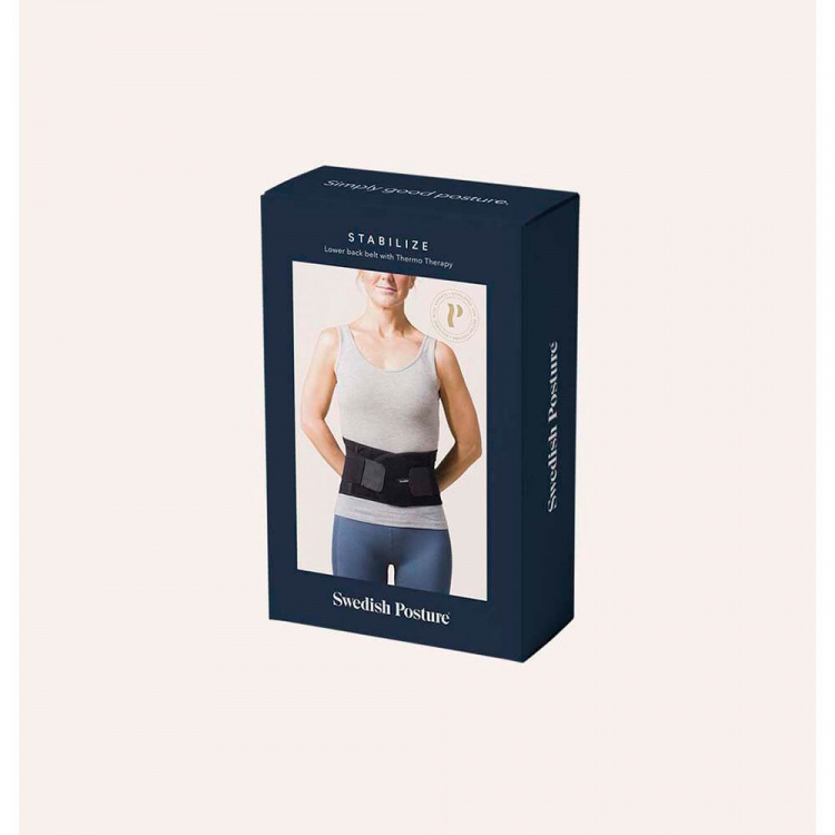 SWEDISH POSTURE Lændebælte Stabiliserende str. L Sort