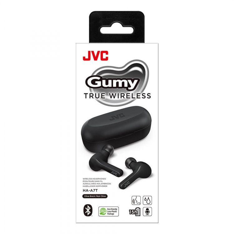 JVC Hovedtelefon In-Ear True Wireless Gumy HA-A7T Sort