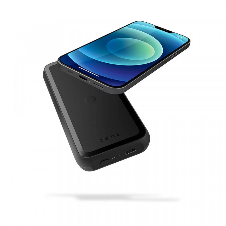 Zens Magnetisk Qi Powerbank One Side QI 10000mAh Sort Zens Magnetisk Qi Powerbank One Side QI 10000mAh Sort