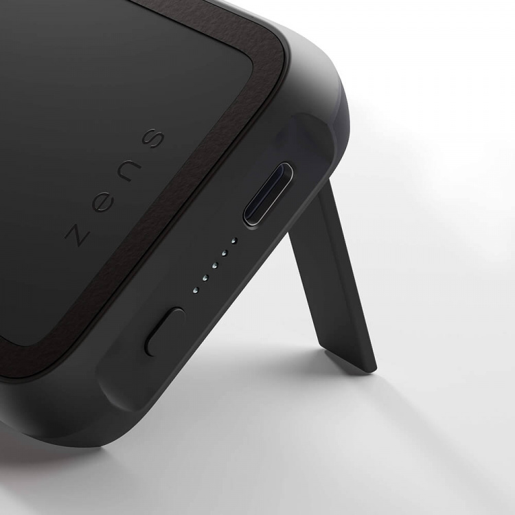 Zens Magnetisk Qi Powerbank One Side QI 10000mAh Sort Zens Magnetisk Qi Powerbank One Side QI 10000mAh Sort