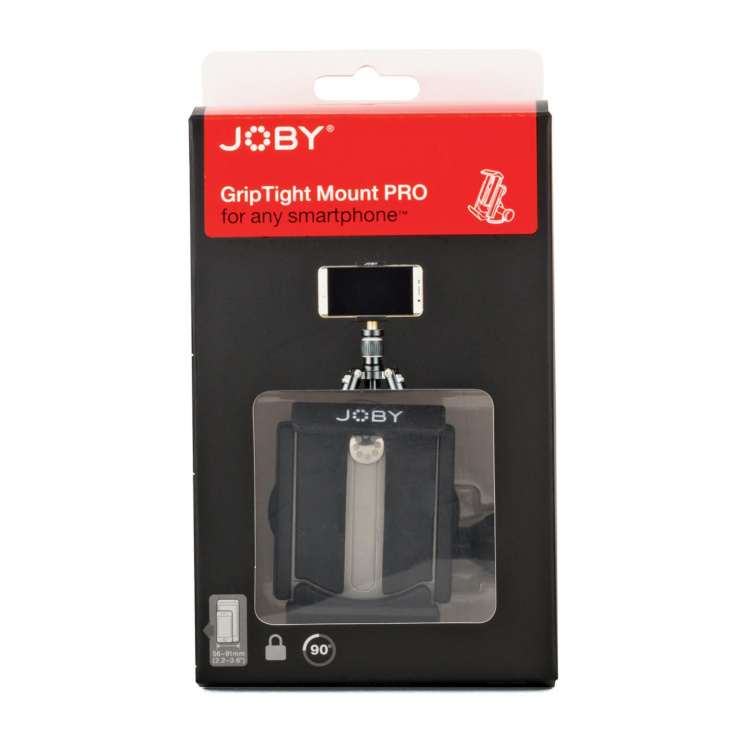 JOBY Stativbeslag Smartphone GripTight Pro Sort