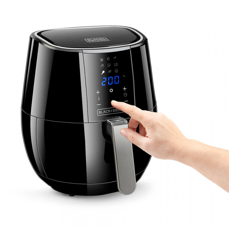 BLACK+DECKER Airfryer Digital Control 3,5L Sort