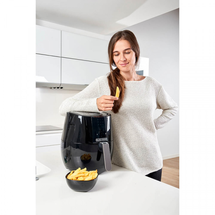 BLACK+DECKER Airfryer Digital Control 3,5L Sort