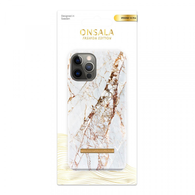 Onsala COLLECTION Mobil Cover Soft White Rhino Marble iPhone 13 Pro