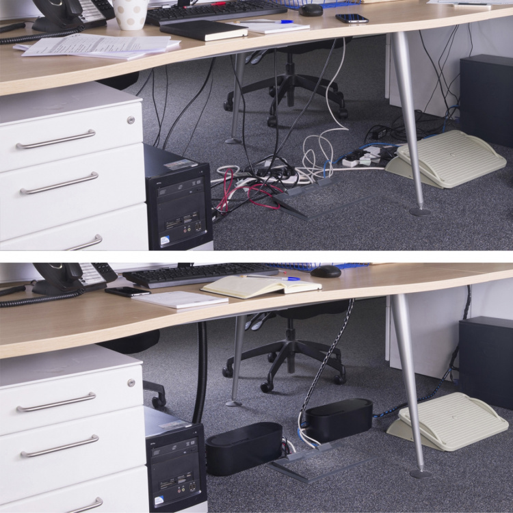 D-LINE Kabelskjuler Lille Sort