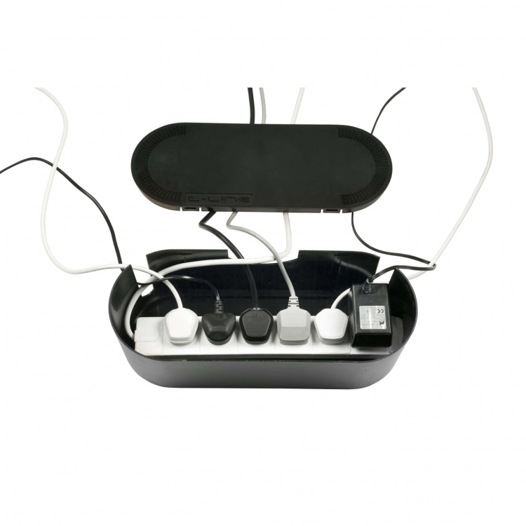 D-LINE Kabelskjuler Stor Sort D-LINE Kabelskjuler Stor Sort