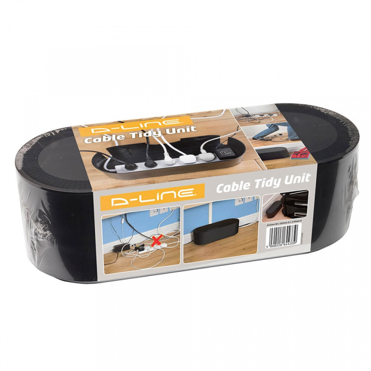 D-LINE Kabelskjuler Stor Sort D-LINE Kabelskjuler Stor Sort