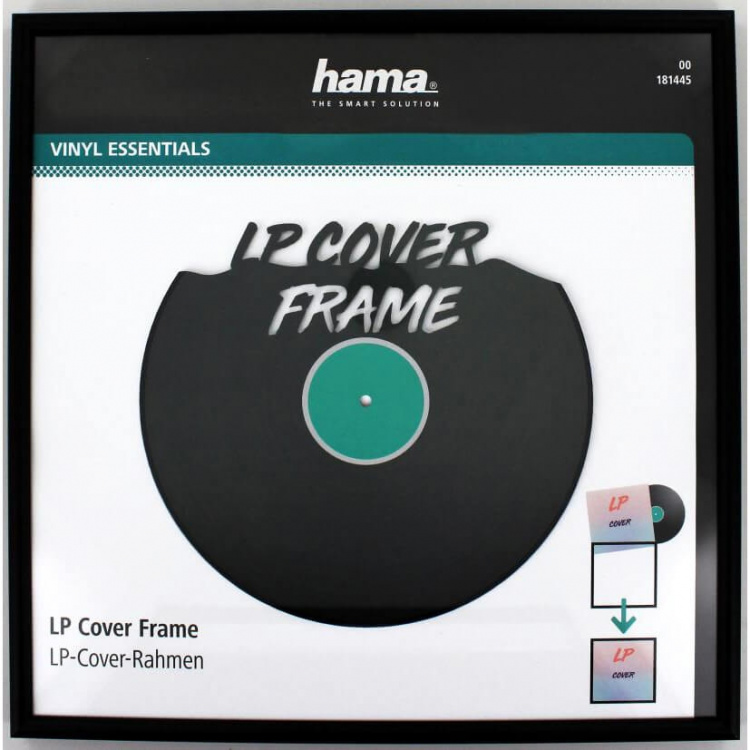 Hama Ramme til LP-Cover 31.5x31.5cm Aluminium Sort