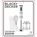 BLACK+DECKER Stavmixer Med Tilbehør 600W Hvid