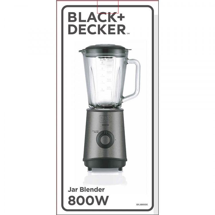 BLACK+DECKER Blender 800W Børstet Stål BLACK+DECKER Blender 800W Børstet Stål