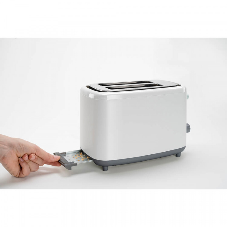 BLACK+DECKER Brødrister 2-Skiver Hvid BLACK+DECKER Brødrister 2-Skiver Hvid