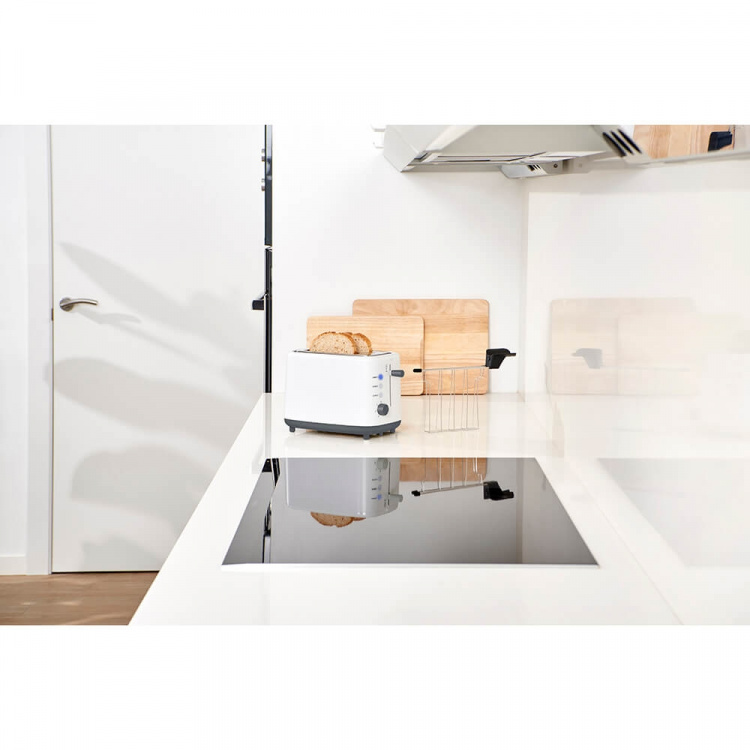 BLACK+DECKER Brødrister 2-Skiver Hvid BLACK+DECKER Brødrister 2-Skiver Hvid