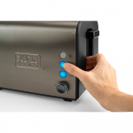 BLACK+DECKER Brødrister 2-Skiver Børstet Stål BLACK+DECKER Brødrister 2-Skiver Børstet Stål