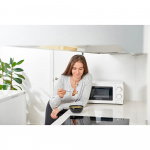 BLACK+DECKER Mikrobølgeovn 20L 700W Hvid