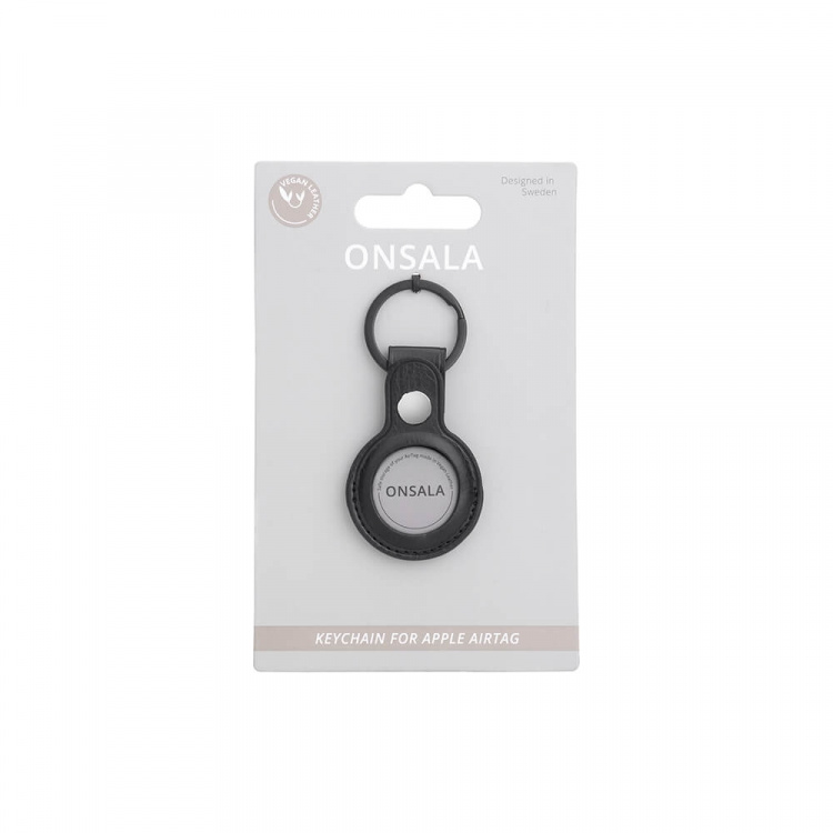 ONSALA Airtag Holder med Nøglering Sort