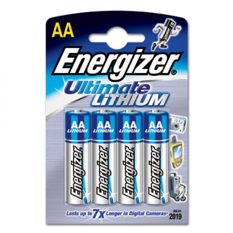 Energizer Batteri AA/LR6 Ultimate Lithium 4-pak