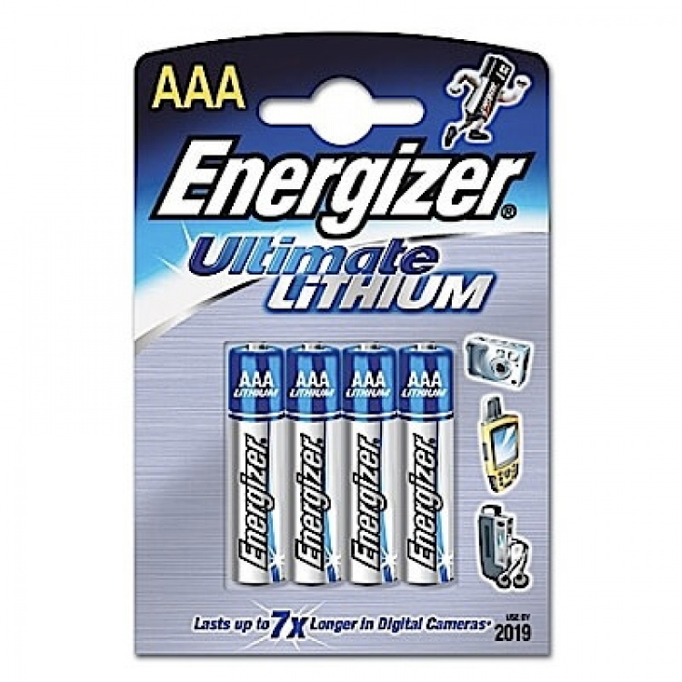 Energizer Batteri AAA/LR03 Ultimate Lithium 4-pak
