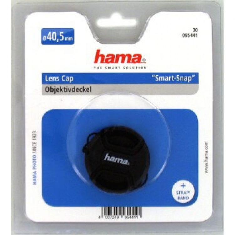 Hama Objektivdæksel Smart-Snap 40,5mm. med snor