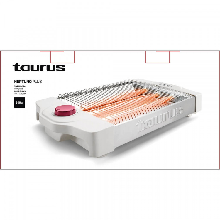 Taurus Flad Brødrister Neptuno Plus 900W