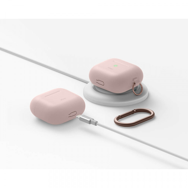 Elago AirPod 3 Hang Silikoneetui Sand Pink Elago AirPod 3 Hang Silikoneetui Sand Pink