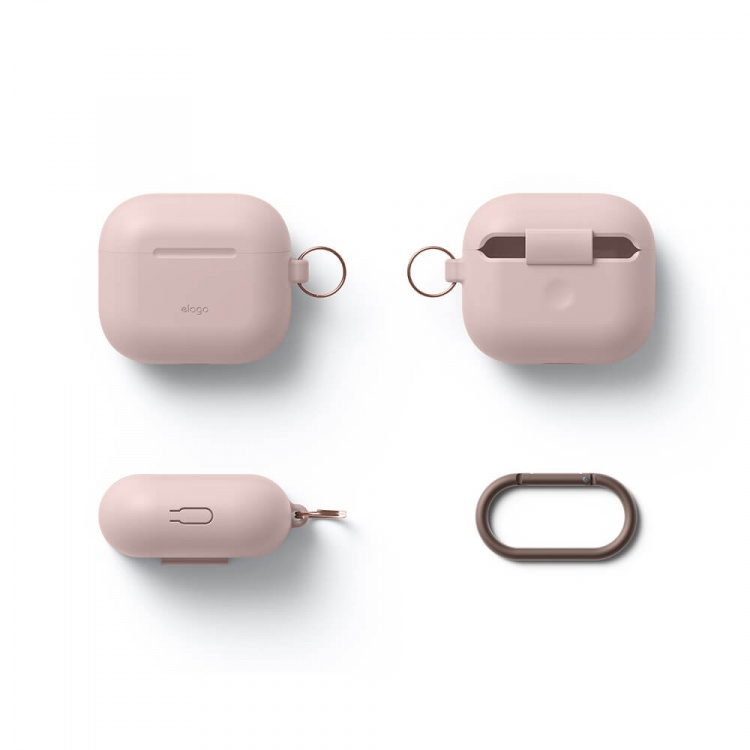 Elago AirPod 3 Hang Silikoneetui Sand Pink Elago AirPod 3 Hang Silikoneetui Sand Pink