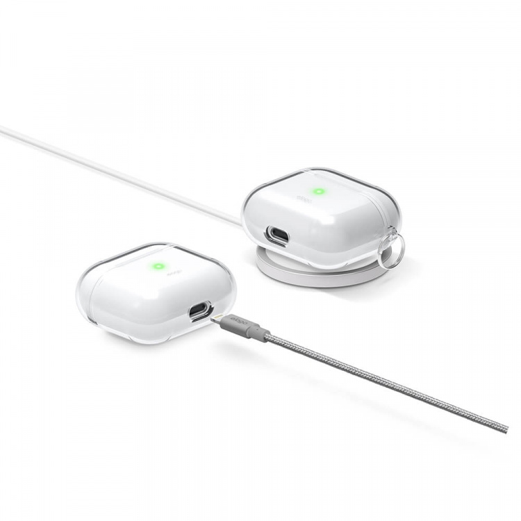 Elago AirPods 3 Beskyttende TPU-Etui Transparent Elago AirPods 3 Beskyttende TPU-Etui Transparent