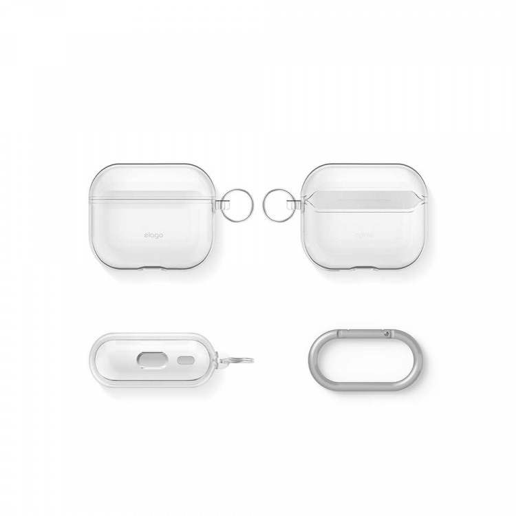 Elago AirPods 3 Beskyttende TPU-Etui Transparent Elago AirPods 3 Beskyttende TPU-Etui Transparent