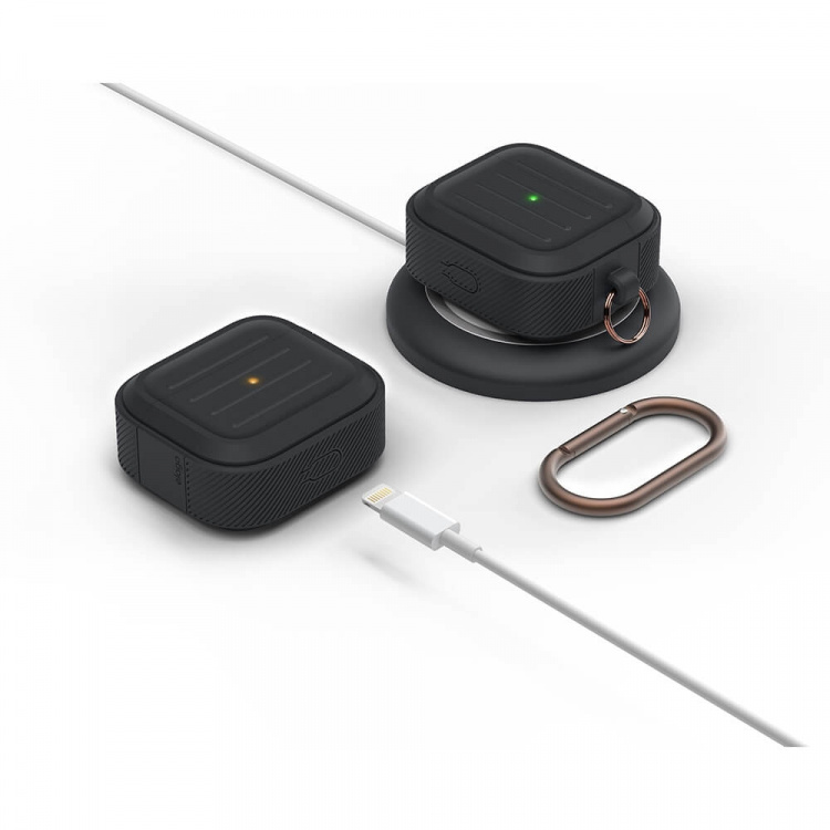 Elago AirPods 3 Armor Hang-Etui Sort Elago AirPods 3 Armor Hang-Etui Sort