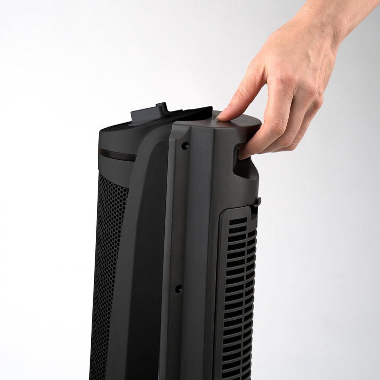 BLACK+DECKER Keramisk Varmeblæser Tårn 2000W Sort