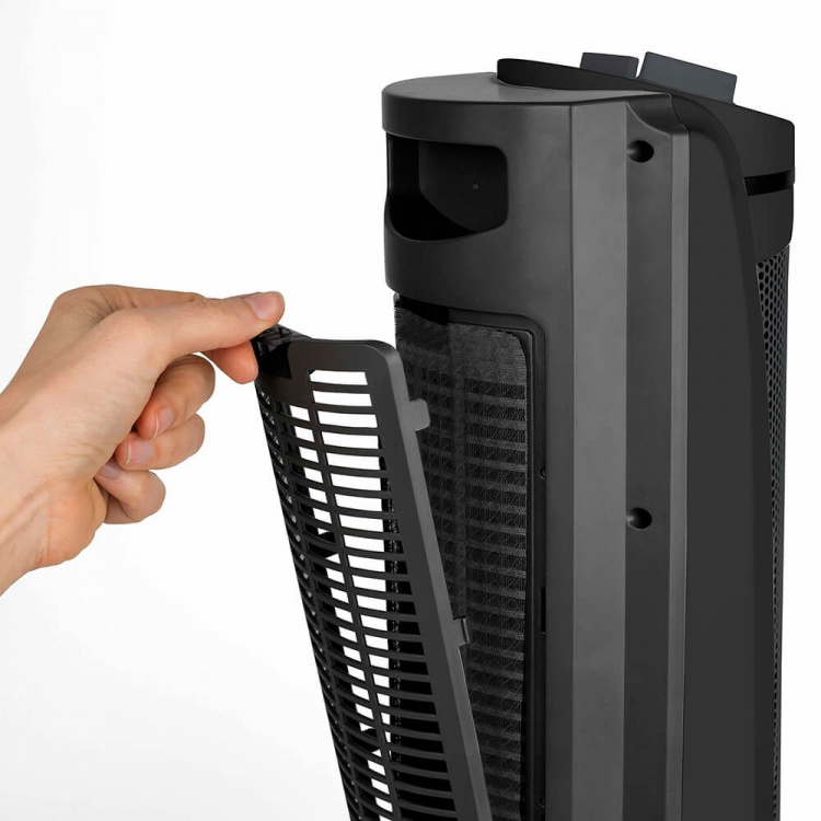 BLACK+DECKER Keramisk Varmeblæser Tårn 2000W Sort