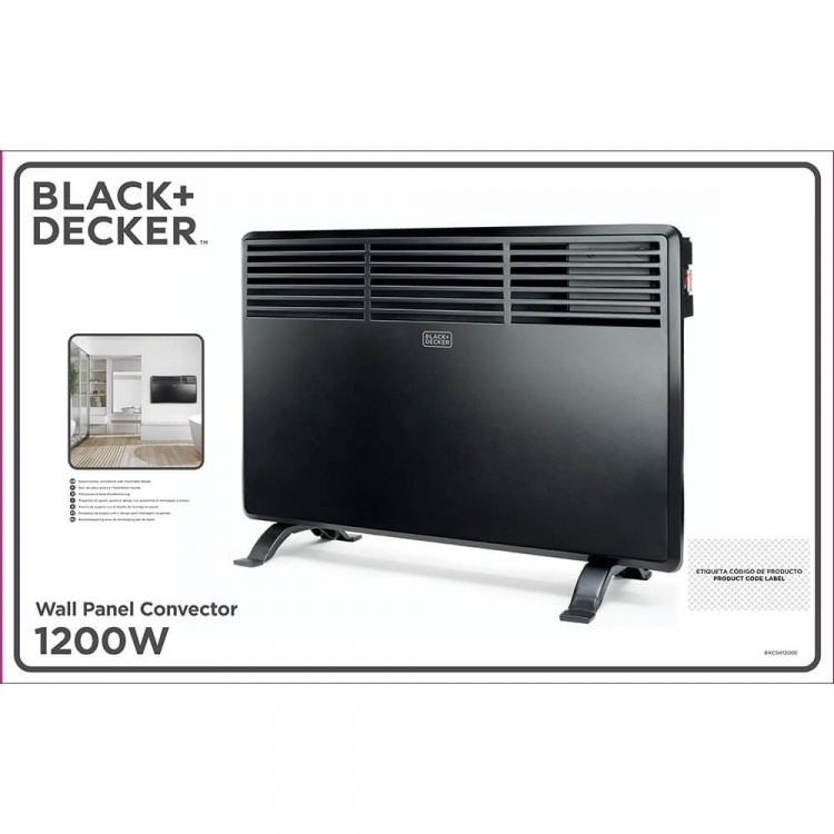 BLACK+DECKER Elradiator 1200W Sort BLACK+DECKER Elradiator 1200W Sort