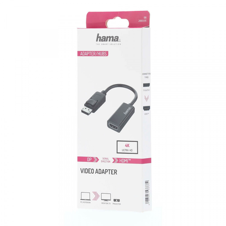 Hama Adapter Multimedia DisplayPort-HDMI 4K