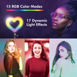 Ring light Hjärtform RGB med b Ring light Hjärtform RGB med b