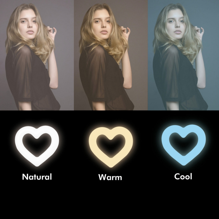 Ring light Hjärtform RGB med b Ring light Hjärtform RGB med b