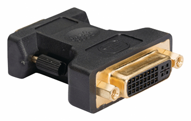 Vga VGA Han - DVI-I 24 + 5-Pin Hun Antracit