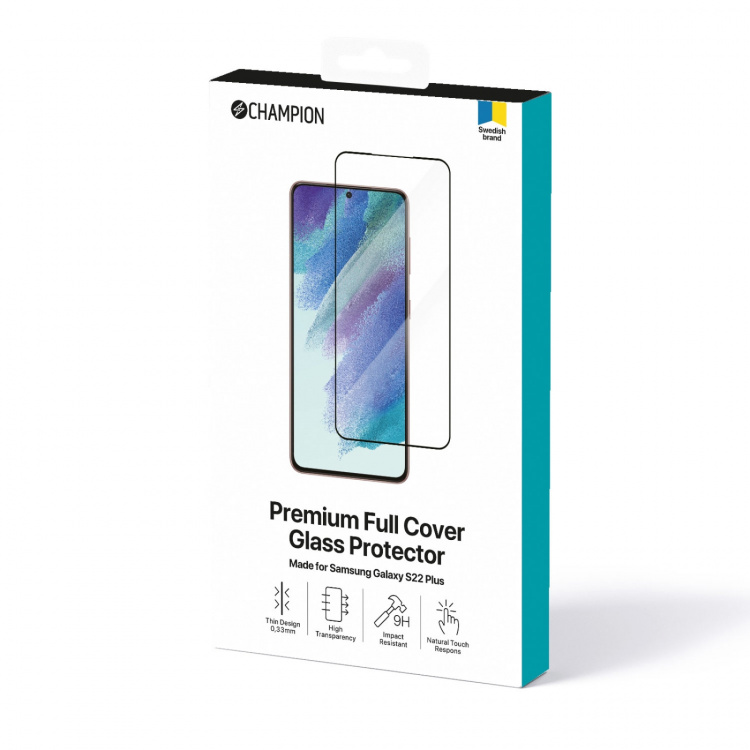 Champion Skärmskydd Galaxy S22+, Svart Champion Skärmskydd Galaxy S22+, Svart