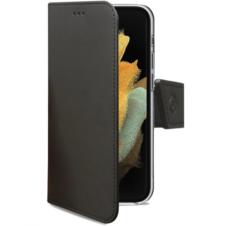 Celly Wallet Case Galaxy S22 Ultra, Svart