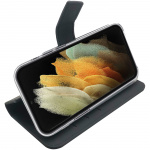 Celly Wallet Case Galaxy S22 Ultra, Svart