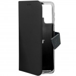 Celly Wallet Case Galaxy S22 Ultra, Svart