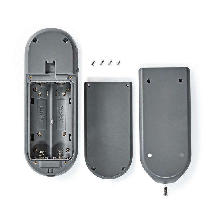 Nedis SmartLife Video Dørtelefon | Batteri | Full HD 1080p | Cloud Storage (mulighed) / microSD (ikke inkluderet) | IP54 | Med bevægelsessensor | Nattesyn | Grå