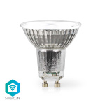 Nedis SmartLife LED-Spot | Wi-Fi | GU10 | 345 lm | 5 W | RGB / Varm til kølig hvid | 2700 - 6500 K | Energiklasse: G | Android™ / IOS | PAR16 | 1 stk