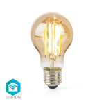 Nedis SmartLife LED Glødepære | E27 | 806 lm | 7 W | Varm Hvid | 1800 - 3000 K | Glas | Android™ / IOS | Pære | 1 stk