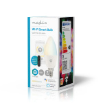 Nedis SmartLife LED-Pære | Wi-Fi | E14 | 470 lm | 4.90 W | Varm til kølig hvid | 2700 - 6500 K | Android™ / IOS | Stearinlys | 1 stk