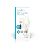 Nedis SmartLife LED-Pære | Wi-Fi | E14 | 470 lm | 4.90 W | Varm til kølig hvid | 2700 - 6500 K | Android™ / IOS | Stearinlys | 1 stk
