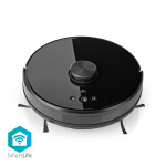 Nedis SmartLife Robot Støvsuger | Lasernavigation | Wi-Fi | Kapacitet Collection Reservoir: 0.6 l | Automatisk opladning | Maksimal driftstid: 2 timer | Sort | Android™ / IOS