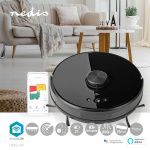 Nedis SmartLife Robot Støvsuger | Lasernavigation | Wi-Fi | Kapacitet Collection Reservoir: 0.6 l | Automatisk opladning | Maksimal driftstid: 2 timer | Sort | Android™ / IOS