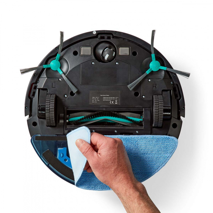 Nedis SmartLife Robot Støvsuger | Lasernavigation | Wi-Fi | Kapacitet Collection Reservoir: 0.6 l | Automatisk opladning | Maksimal driftstid: 2 timer | Sort | Android™ / IOS