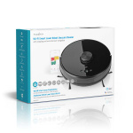 Nedis SmartLife Robot Støvsuger | Lasernavigation | Wi-Fi | Kapacitet Collection Reservoir: 0.6 l | Automatisk opladning | Maksimal driftstid: 2 timer | Sort | Android™ / IOS